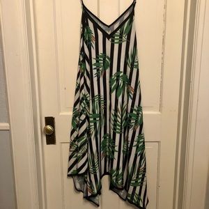 Flowy print dress or swimsuit coverup